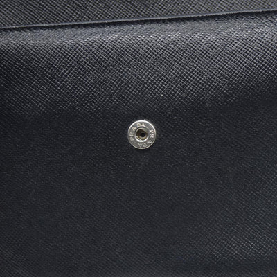 Prada Leather wallet Flap Closure Milano Dal 1913