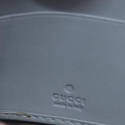 GUCCI Bamboo Pearl Leather Zip Around Long Wallet Beige