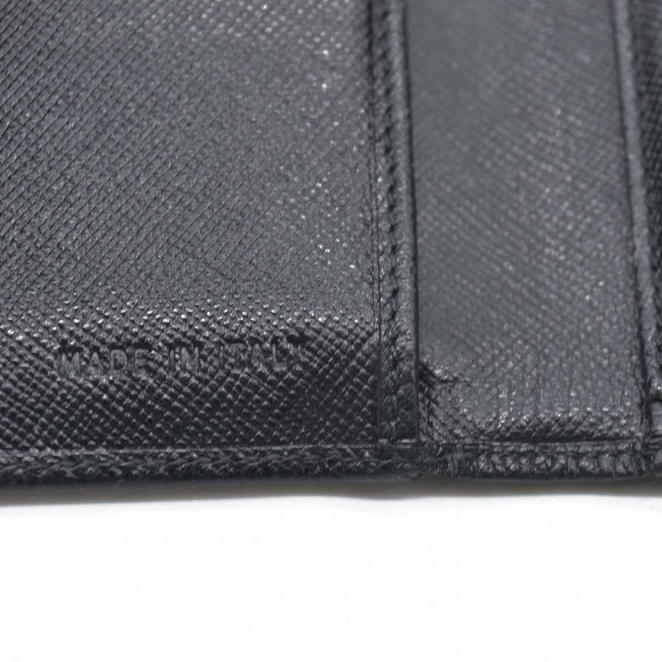 Prada Leather wallet Flap Closure Milano Dal 1913