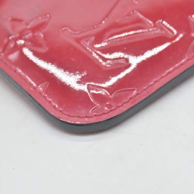 $490 2013 WELL WORN  Louis Vuitton Vernis Key Pouch Rose Indien CONSIGNMENT CA1123