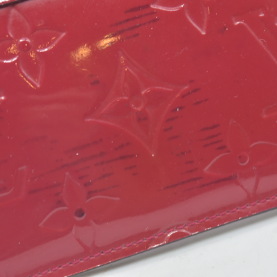 $490 2013 WELL WORN  Louis Vuitton Vernis Key Pouch Rose Indien CONSIGNMENT CA1123
