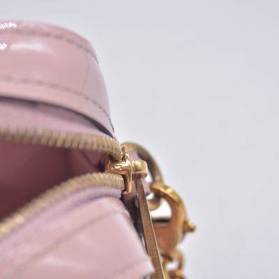$1395 2017 Louis Vuitton Vernis Camera Pouch Rose Ballerine TS2147