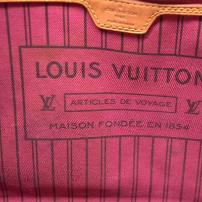 $2170 Louis Vuitton  Monogram Neo Neverfull MM Fuchsia AR5105