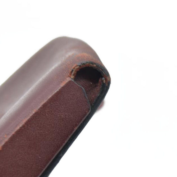 Cartier Red Must de Cartier Leather Coin Pouch Dark red