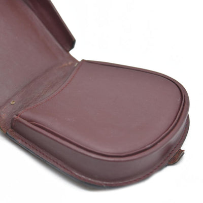 Cartier Red Must de Cartier Leather Coin Pouch Dark red