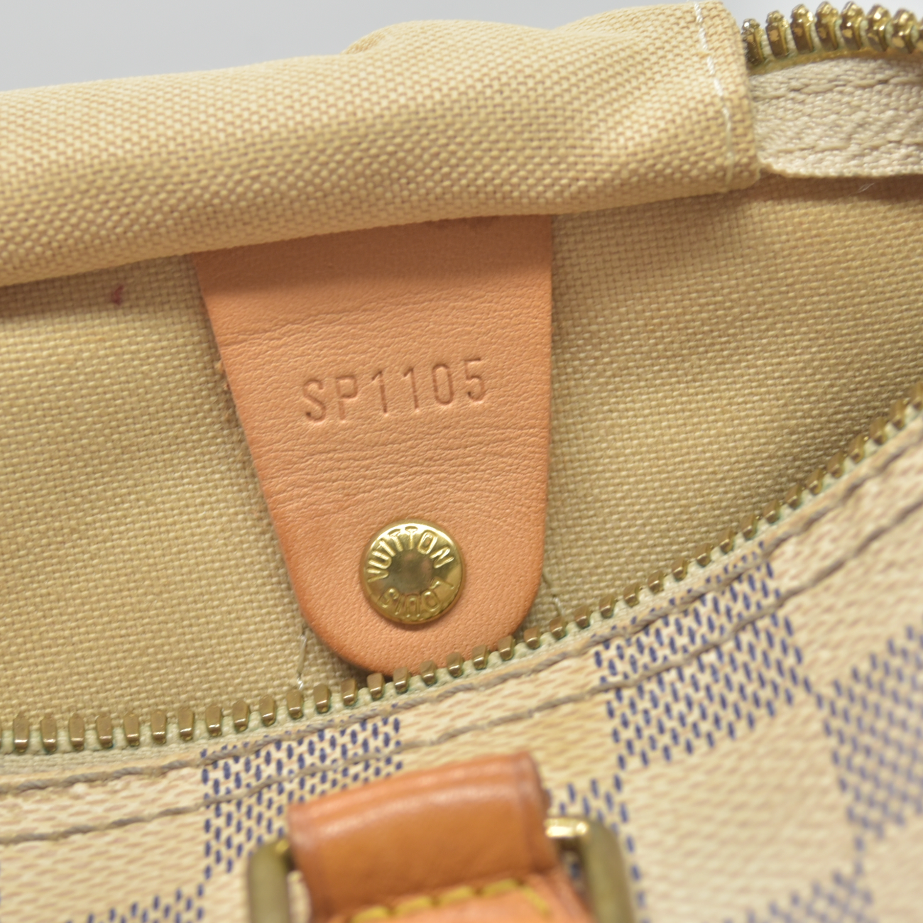 $1980 2015 Louis Vuitton Damier Azur Speedy Bandouliere 30 SP1105