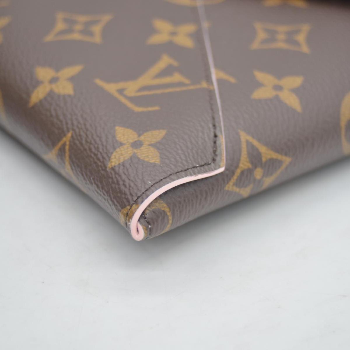 $845 Louis Vuitton Monogram Large Kirigami Pochette Insert Rose Ballerine