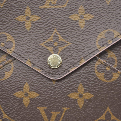 $845 Louis Vuitton Monogram Large Kirigami Pochette Insert Rose Ballerine