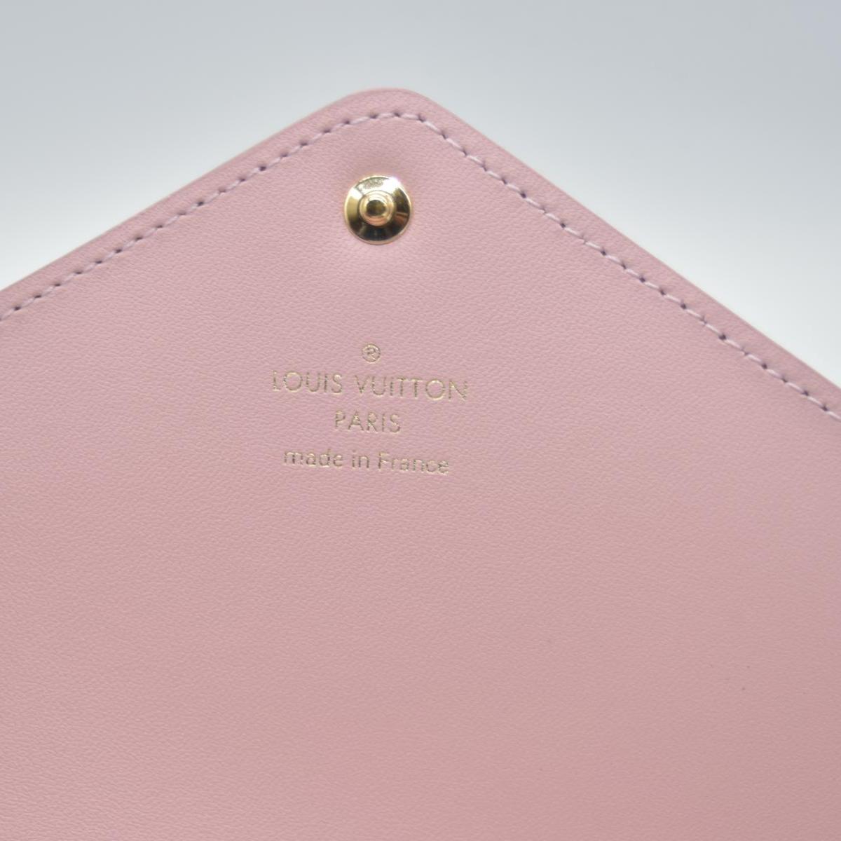 $845 Louis Vuitton Monogram Large Kirigami Pochette Insert Rose Ballerine