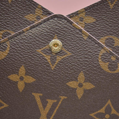 $845 Louis Vuitton Monogram Large Kirigami Pochette Insert Rose Ballerine