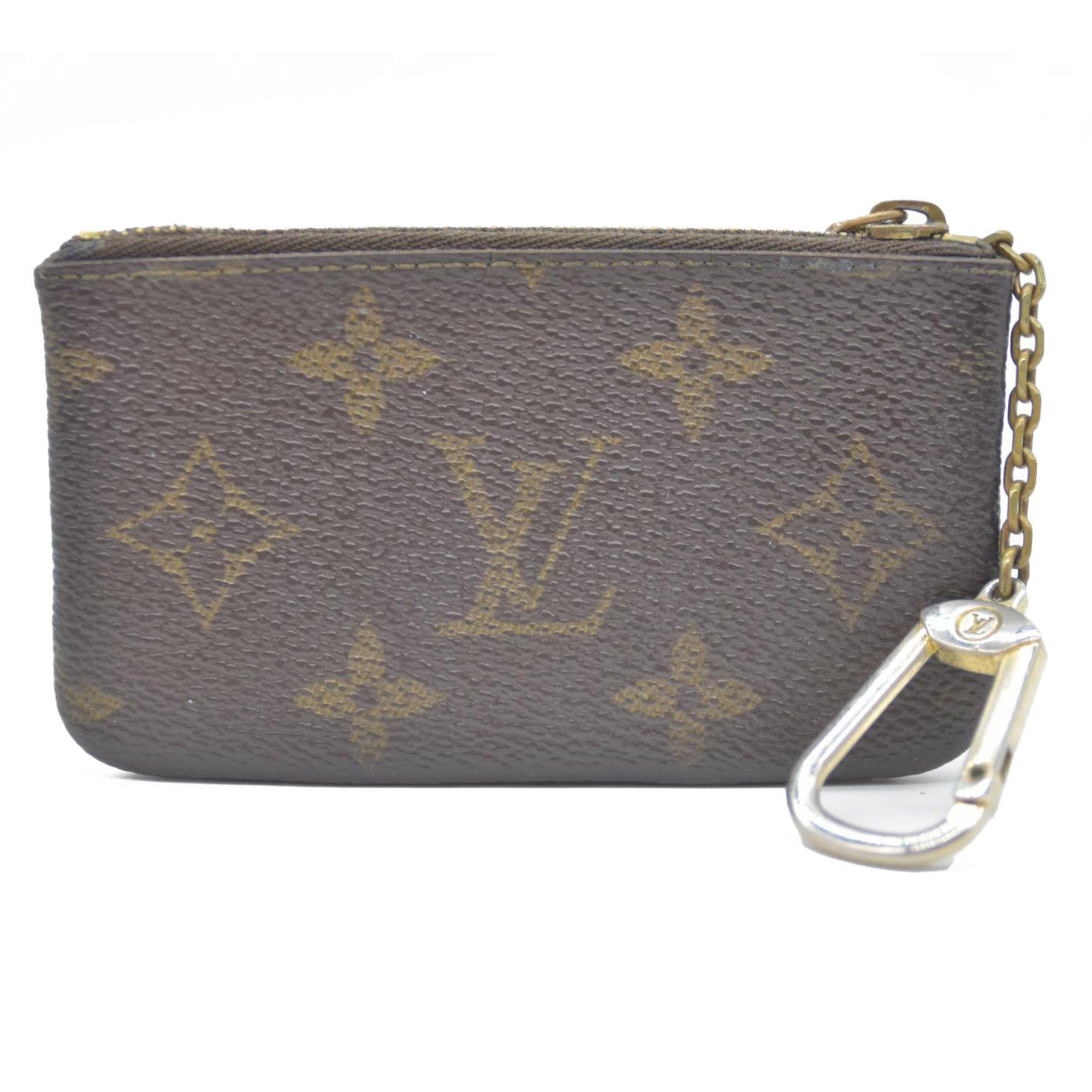 LOUIS VUITTON Monogram Coin Purse Key Pochette Cles
