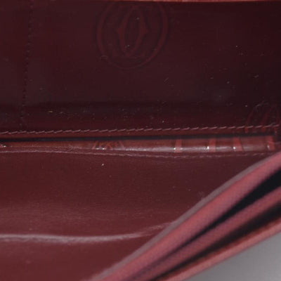 Cartier Patent Leather Continental Wallet