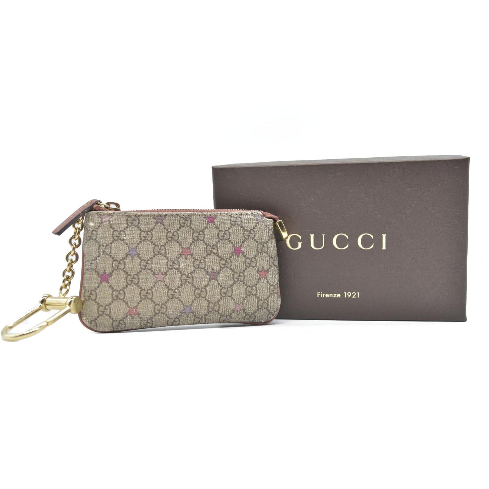 $380 GUCCI GG Spreme Star Coin Case