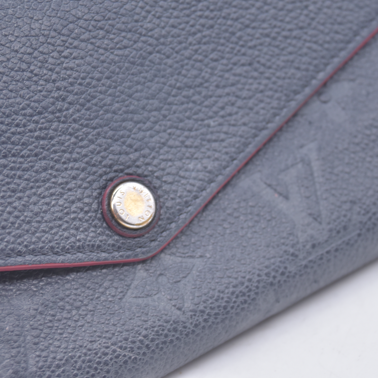 $1060 2016 Louis Vuitton Empreinte Sarah Wallet NM Marine Rouge CA4186 10021097