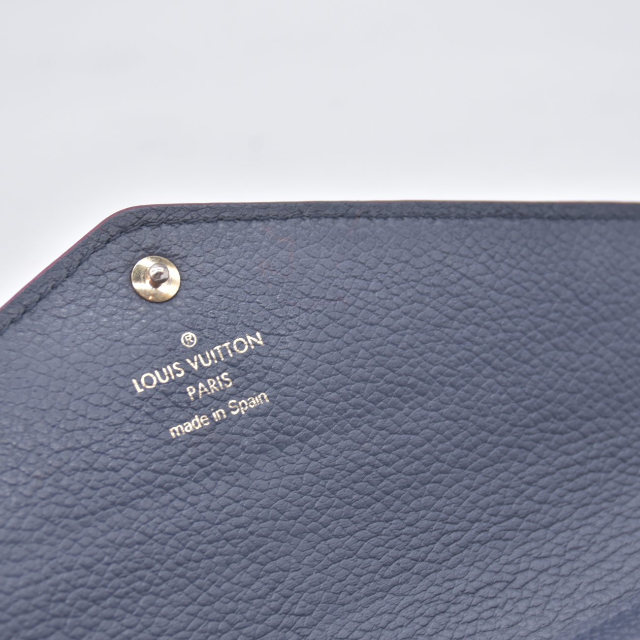 $1060 2016 Louis Vuitton Empreinte Sarah Wallet NM Marine Rouge CA4186 10021097