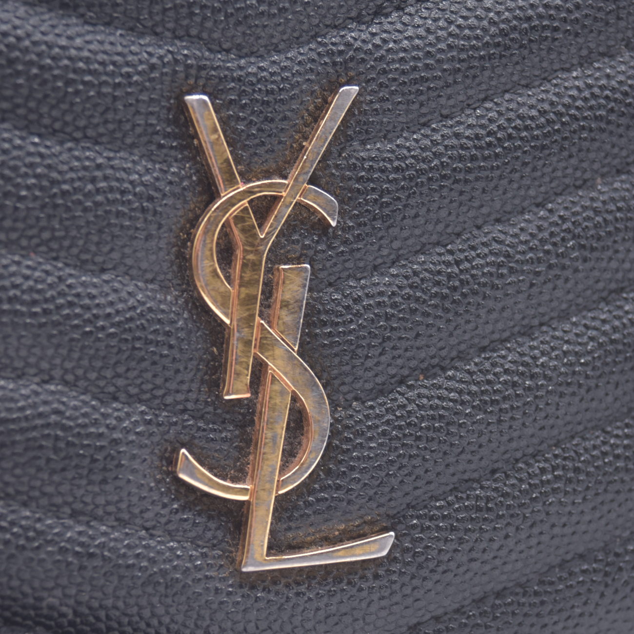 $1800 2022 Saint Laurent Grain De Poudre Matelasse Monogram Mini Lou Camera Bag Black 10021089