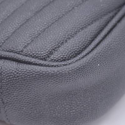 $1800 2022 Saint Laurent Grain De Poudre Matelasse Monogram Mini Lou Camera Bag Black 10021089