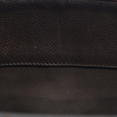 AUCTION $2900 Chanel  Caviar Quilted Grand Shopping Tote GST Brown Silver Hardware 2009