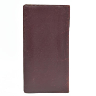 Cartier Vintage Burgundy Bifold Leather Wallet