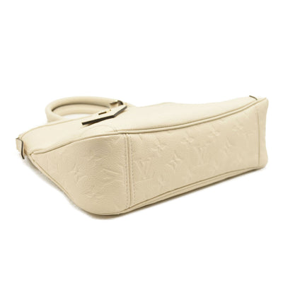 LOUIS VUITTON Trianon PM Monogram Emprreinte Handbag Creme