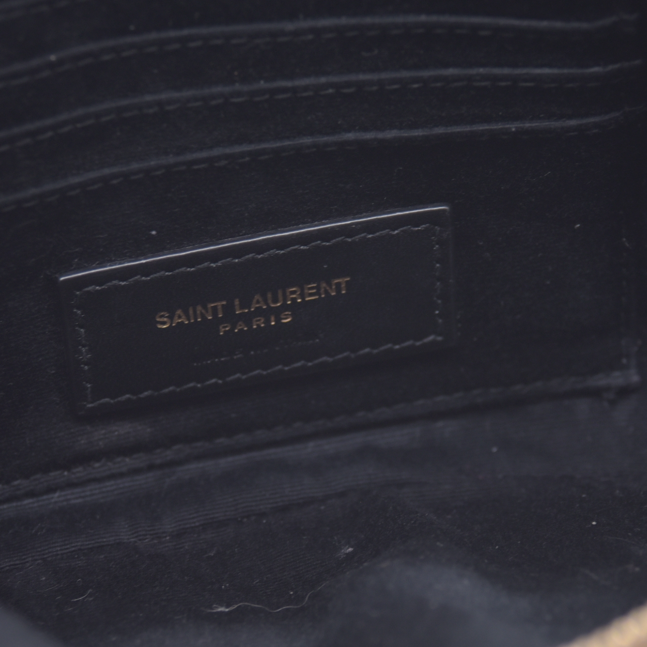$1350 2021 Saint Laurent Grained Lambskin Quilted Mini Becky Double Zip Bag Cream 10021094