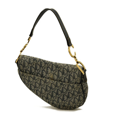 Christian Dior  Monogram Saddle Bag Blue
