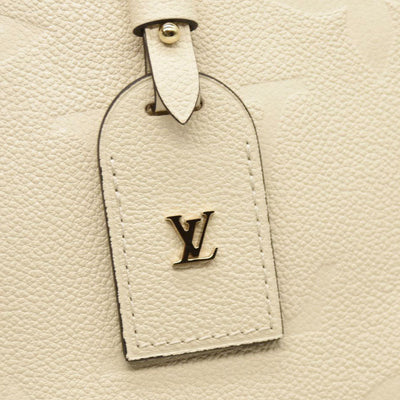 LOUIS VUITTON Trianon PM Monogram Emprreinte Handbag Creme