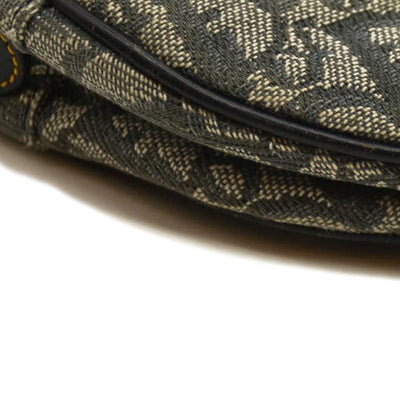 Christian Dior  Monogram Saddle Bag Blue