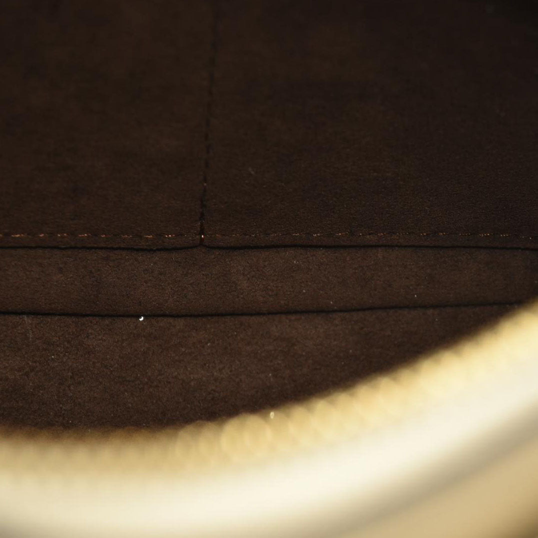 LOUIS VUITTON Trianon PM Monogram Emprreinte Handbag Creme