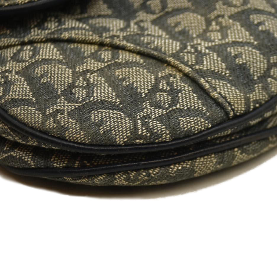 Christian Dior  Monogram Saddle Bag Blue