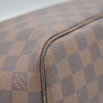 $2160 2009 Louis Vuitton LV Tote Bag Neverfull PM Brown Damier VI1099
