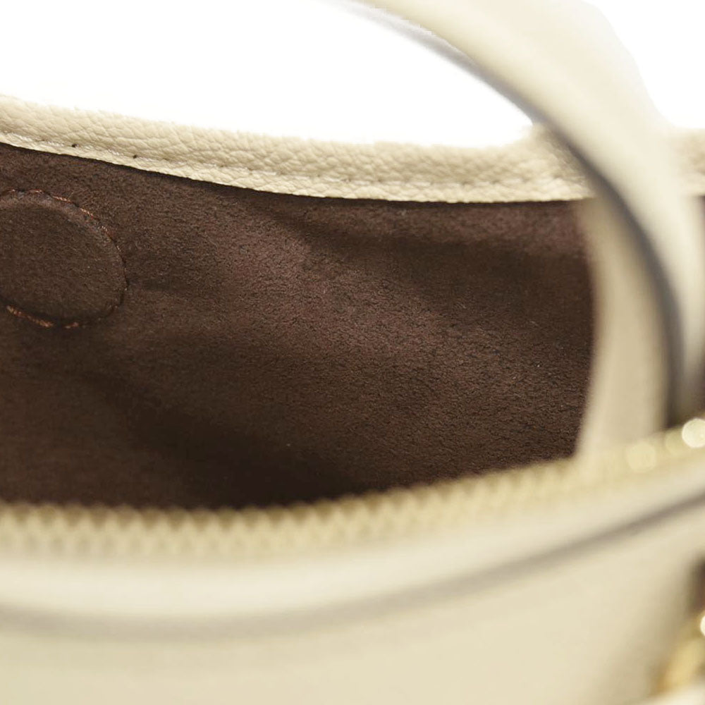 LOUIS VUITTON Trianon PM Monogram Emprreinte Handbag Creme