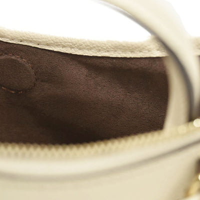 LOUIS VUITTON Trianon PM Monogram Emprreinte Handbag Creme