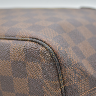 $2160 2009 Louis Vuitton LV Tote Bag Neverfull PM Brown Damier VI1099