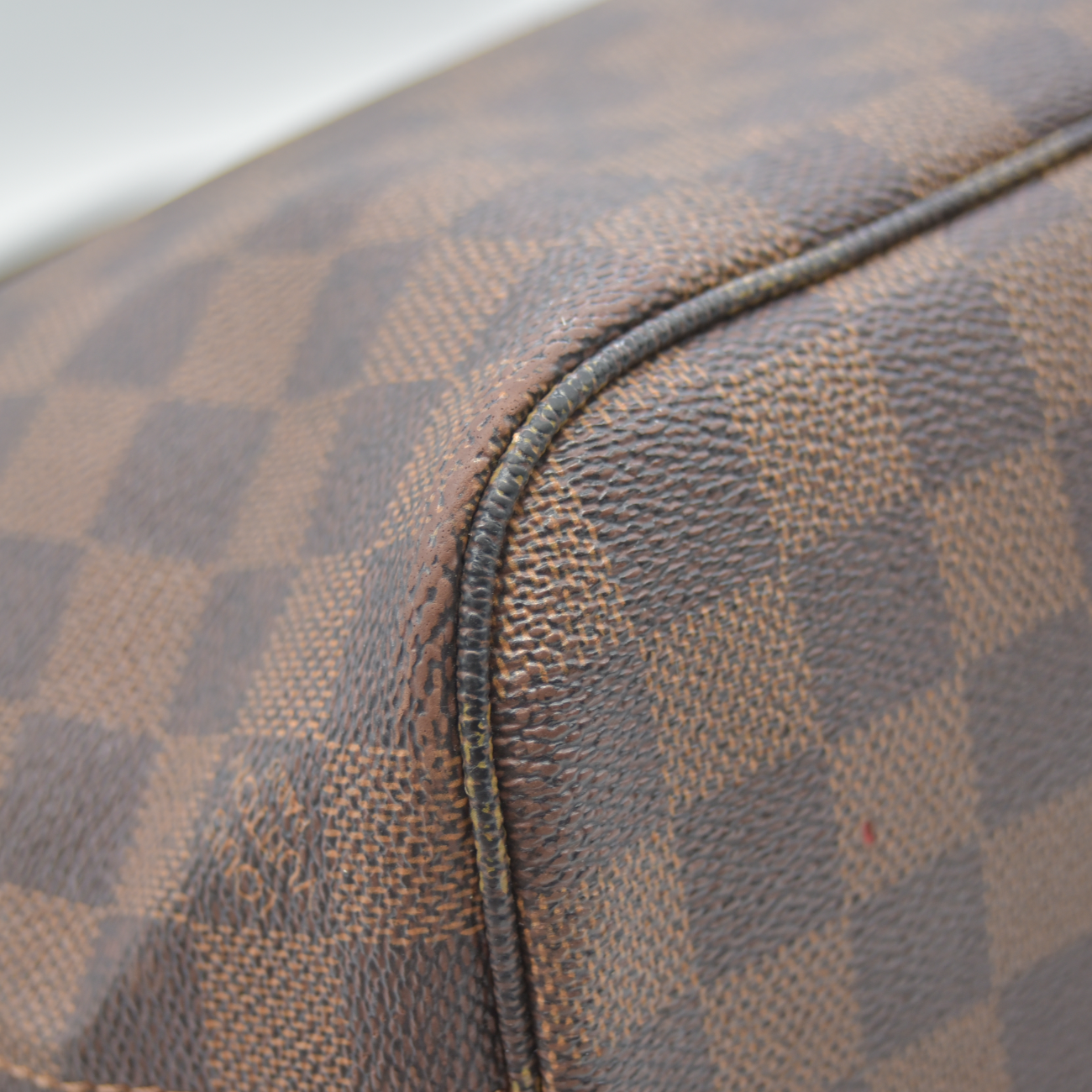 $2160 2009 Louis Vuitton LV Tote Bag Neverfull PM Brown Damier VI1099
