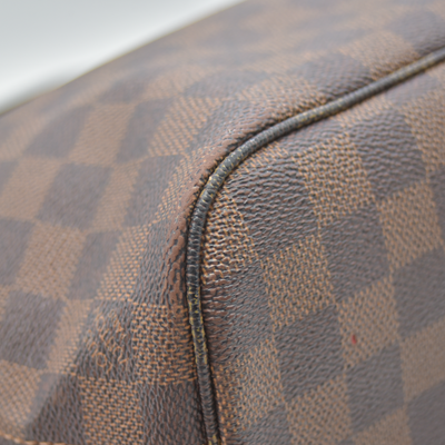 $2160 2009 Louis Vuitton LV Tote Bag Neverfull PM Brown Damier VI1099