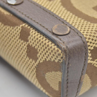 $1200 Gucci Horsebit 1955 Jumbo GG Mini Crossbody Bag Beige CONSIGNMENT