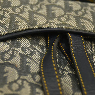 Christian Dior  Monogram Saddle Bag Blue