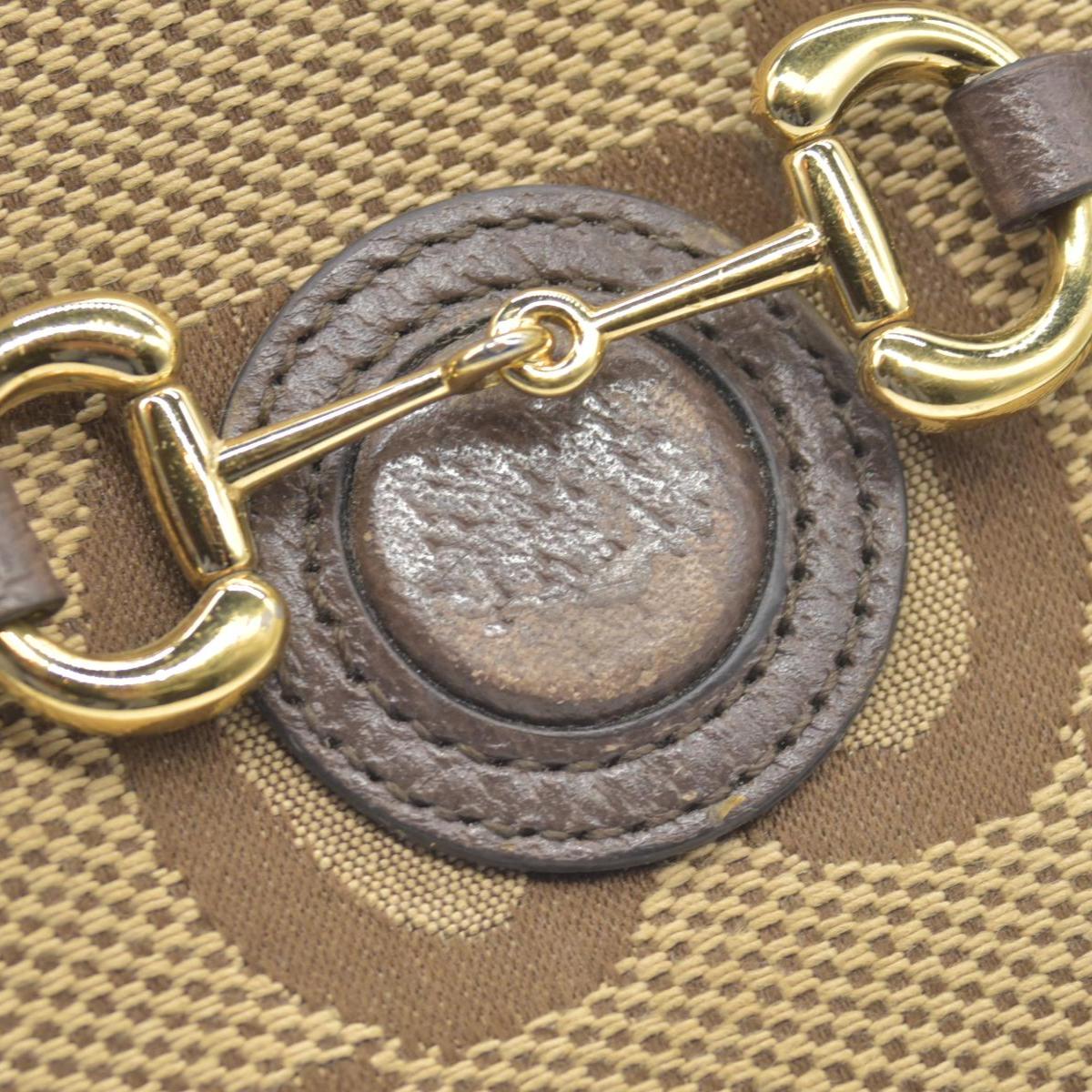$1200 Gucci Horsebit 1955 Jumbo GG Mini Crossbody Bag Beige CONSIGNMENT