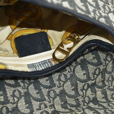 Christian Dior  Monogram Saddle Bag Blue
