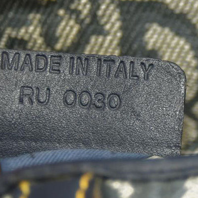 Christian Dior  Monogram Saddle Bag Blue