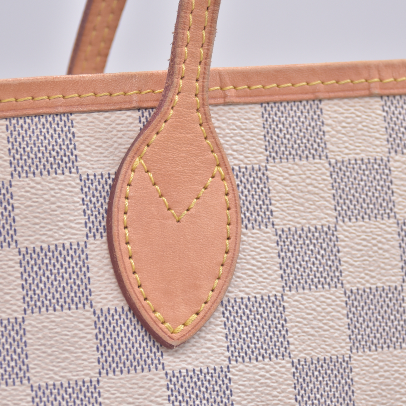 $2240 2018 Louis Vuitton Damier Azur Neverfull MM with Pouch SD1118 10021110