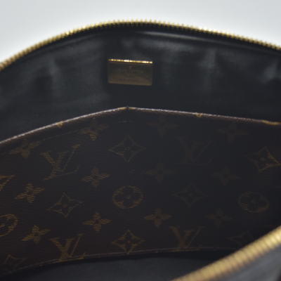 $2270 2018 Louis Vuitton Patent Calfskin Miroir Tote Black SN0188