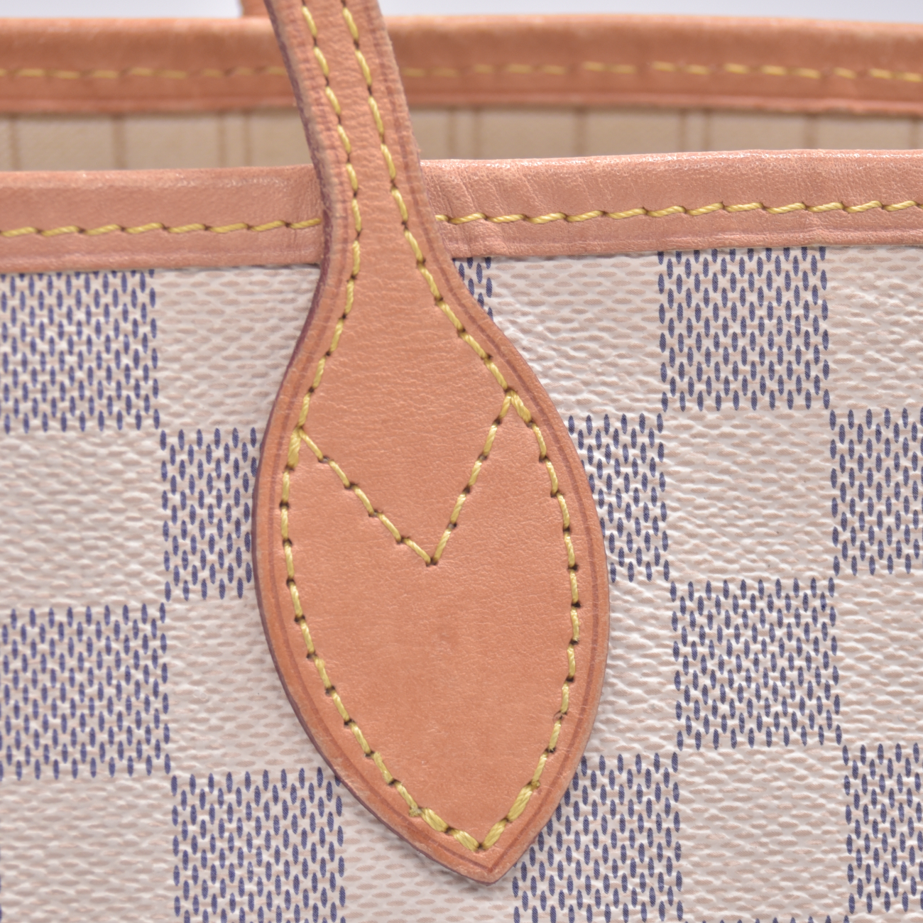 $2240 2018 Louis Vuitton Damier Azur Neverfull MM with Pouch SD1118 10021110