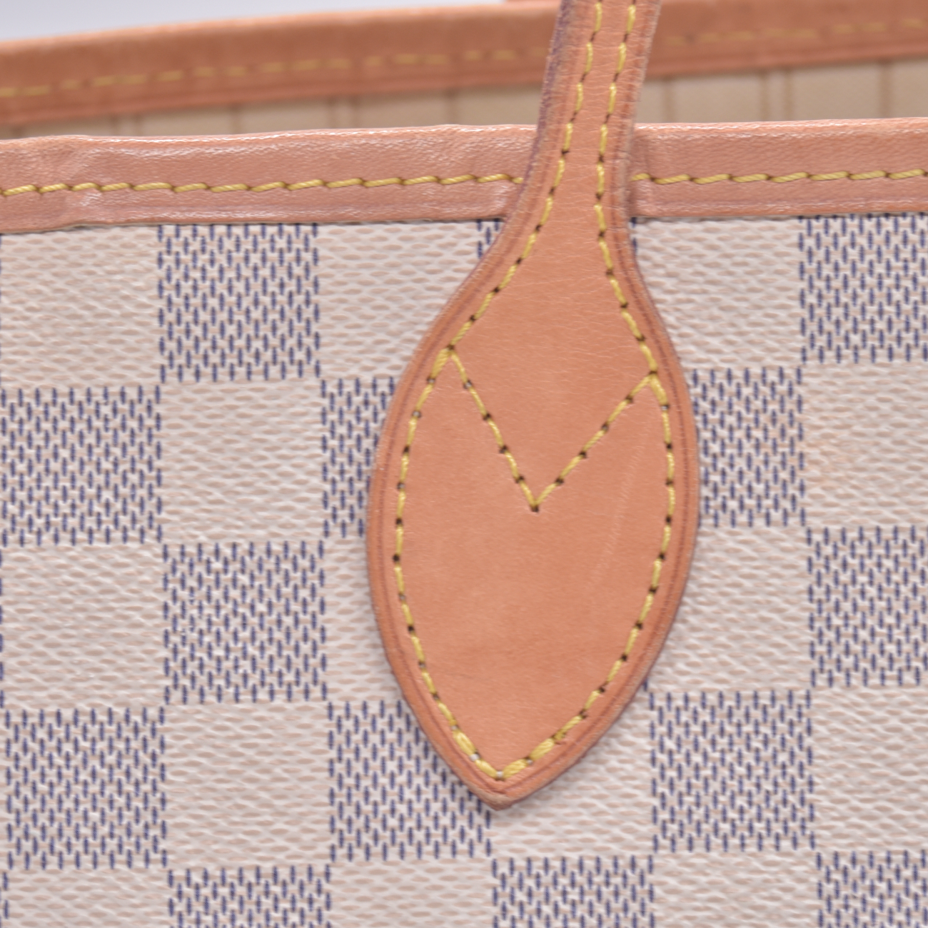 $2240 2018 Louis Vuitton Damier Azur Neverfull MM with Pouch SD1118 10021110