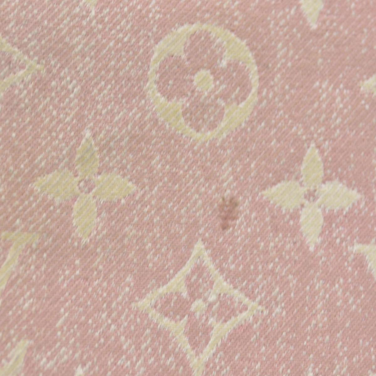 $1060 Louis Vuitton Denim Monogram Jacquard Zippy Wallet Pink