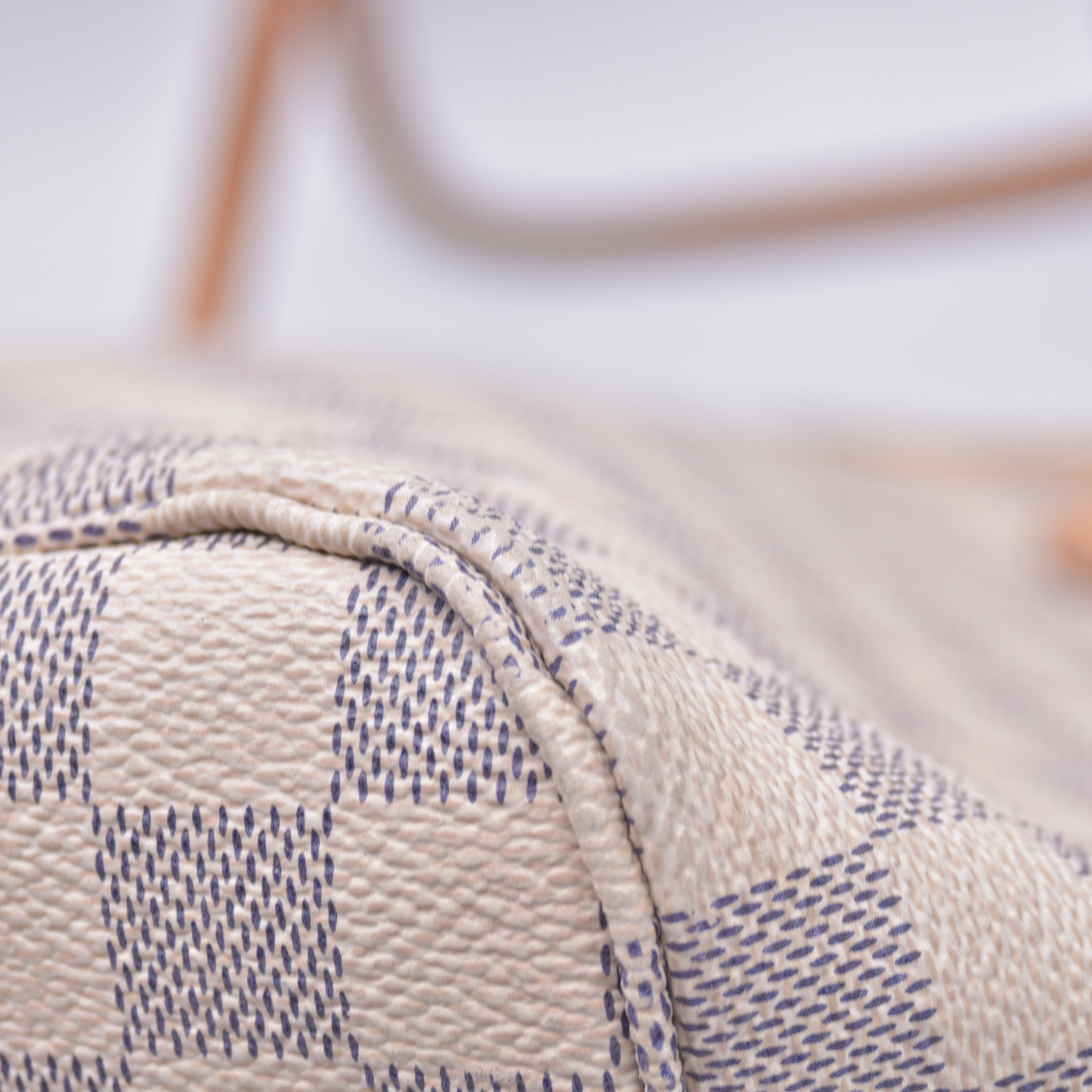$2240 2018 Louis Vuitton Damier Azur Neverfull MM with Pouch SD1118 10021110