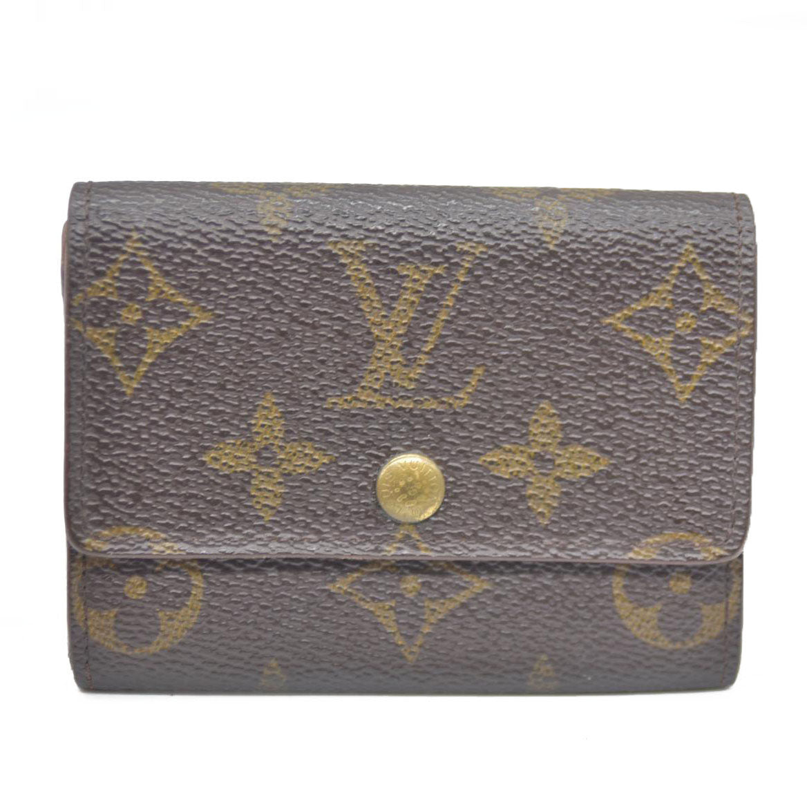 LOUIS VUITTON Monogram Plat Bifold Wallet Coin Case