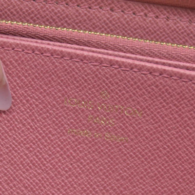 $1060 Louis Vuitton Denim Monogram Jacquard Zippy Wallet Pink