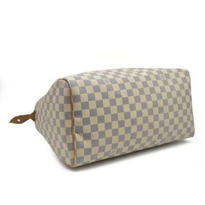 $1550 Louis Vuitton Damier Azur Speedy 30 DU3028 CONSIGNMENT